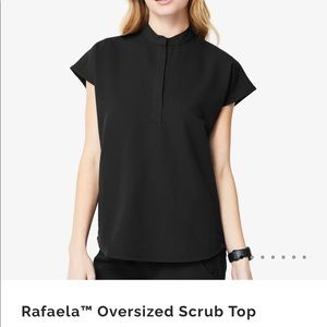 Figs Rafaela Small Black Scrub Top
